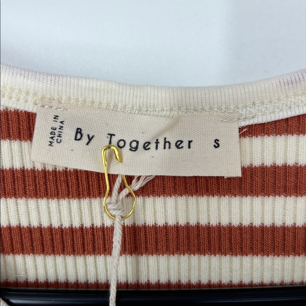 By Together NWT Striped Tank Top women’s small - Picture 2 of 5